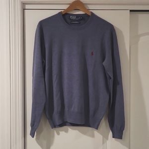 Polo Ralph Lauren Merino Wool Sweater Men Medium Blue